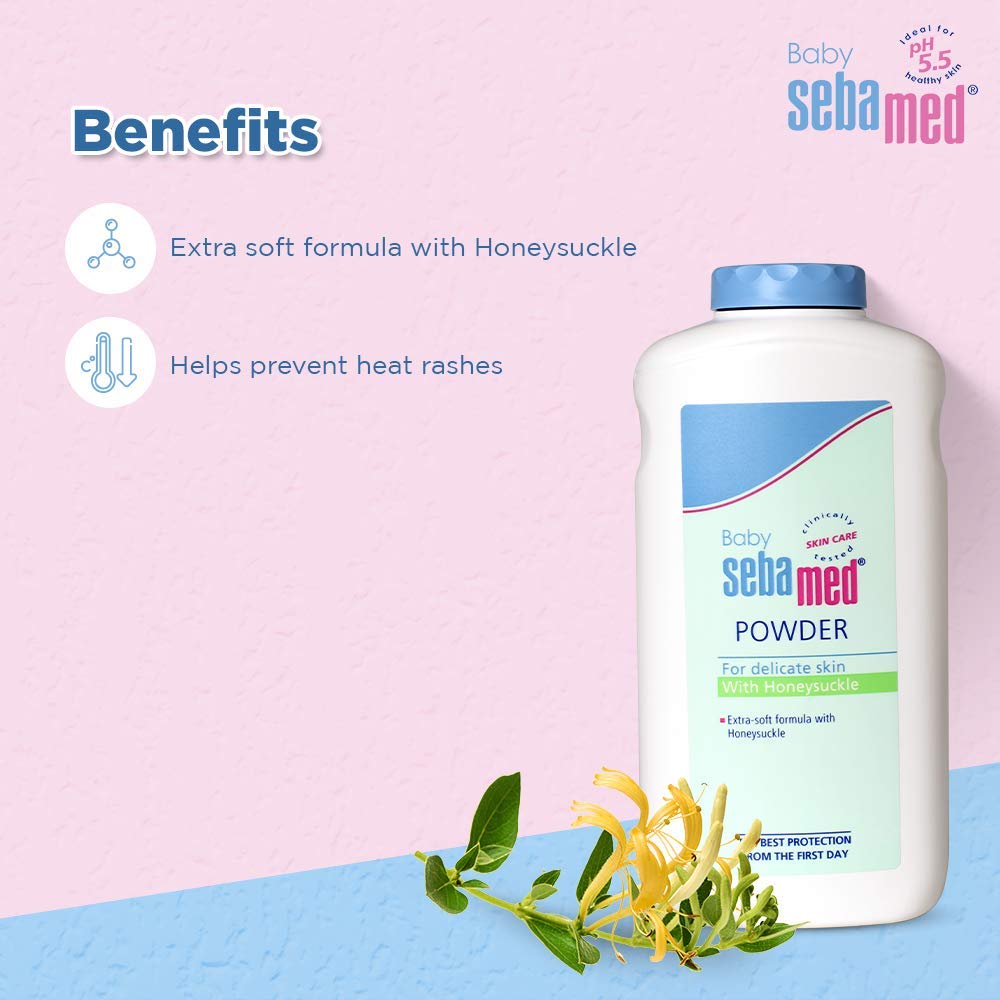 Baby Sebamed Powder with Honeysuckle 200gm - Image 4